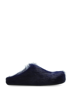 Marni Slippers with fur trim | Women's Shoes | Vitkac